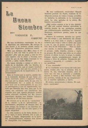 La buena siembra