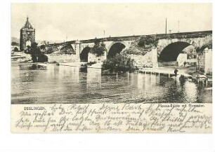 Pliensau-Brücke mit Pliensautor in Esslingen