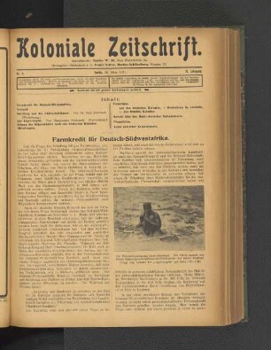 Nr. 11. Berlin, 10. März 1911. 12. Jahrgang.