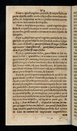 464-474, Patet 2. quod cognitio perfecta & imperfecta ex ...