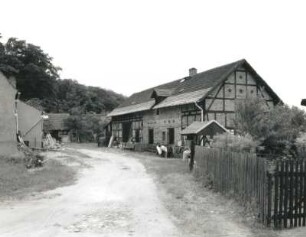 Weißwasser. Gehöft, Hermannstraße 80 (um 1900). Straßenansicht