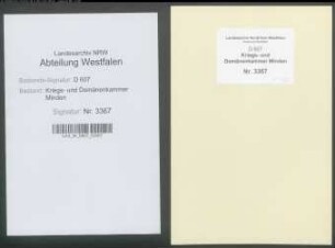 Bau und Reparatur der geistlichen Gebäude zu Lahde (Amt Petershagen)