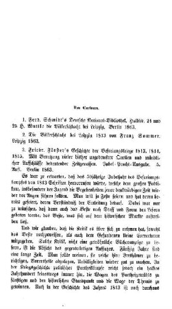 Die patriotische Literatur für das Jubeljahr 1863