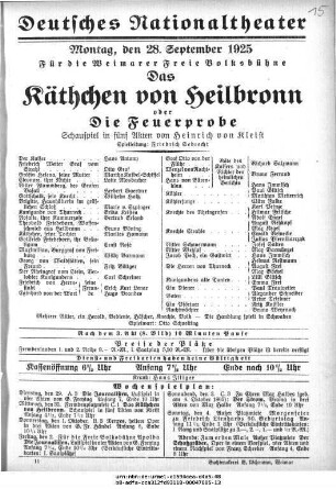Das Käthchen von Heilbronn oder Die Feuerprobe