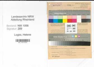 Entnazifizierung Helene Loges , geb. 24.12.1898 (Postbeamtin)