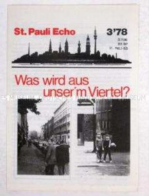 Zeitung der DKP-Wohngebietsgruppe St. Pauli-Süd u.a. zur Steuerpolitik und zu kommunalen Fragen
