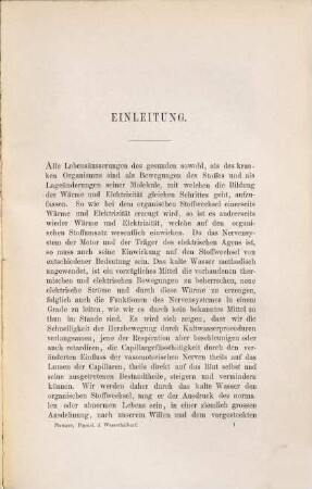 Physiologie des Wasserheilverfahrens : nach dem heutigen Standpunkte der Wissenschaft