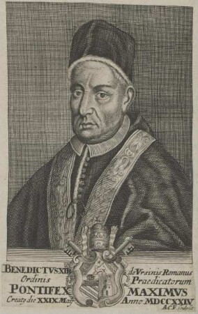 Bildnis von Papst Benedictvs XIII.