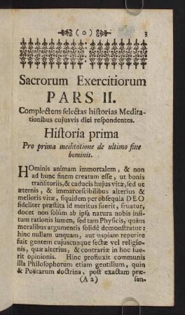 3-13, Historia prima. Pro prima meditatione de ultimo fine hominis