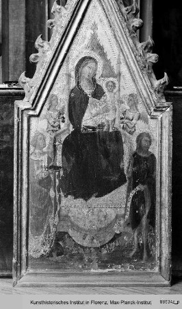 Madonna mit Kind und der Heiligen Katharina von Alexandrien, Johannes dem Täufer und Engeln