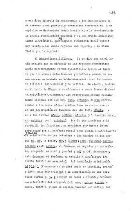 188-189, 3) Dialectismos itálicos