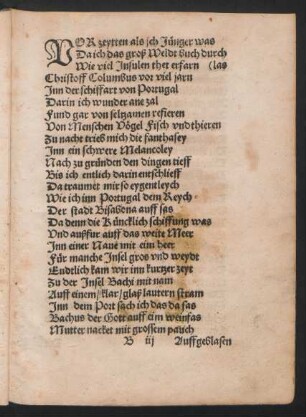 Vor zeytten als ich Jünger was ...