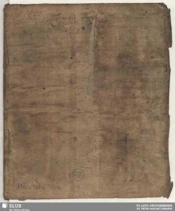 9 Motets - Mus.Sche.35a : V (X)