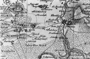 Spreetal-Zerre. Karte von einem Teil der Lausitz (Senftenberg, Spremberg, Muskau, Königswartha), Sect. 72, Weimar o. J. (Sign.: Kte VII 147)