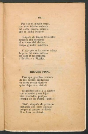 Broche final