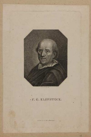Bildnis des F. G. Klopstock