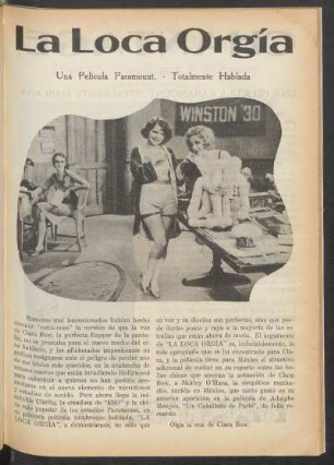 La loca orgía : Una película Paramount - Totalmente hablada