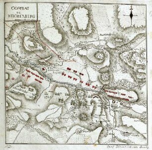 WHK 24 Deutscher Siebenjähriger Krieg 1756-1763: Plan des Gefechts bei Reichenberg, 1757