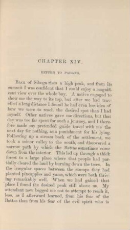 Chapter XIV. Return to Padang