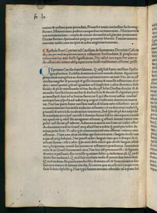 59v-72r, Epistola Beati Cypriani ad Caecilium de sacramento Dominici... - Tractatus Beati Cypriani aduersus nouarianu Seismatieu...