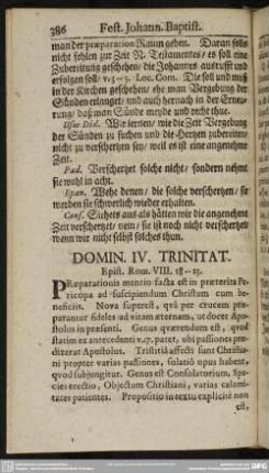 Domin. IV. Trinitat. Epist. Rom. VIII. 18-23