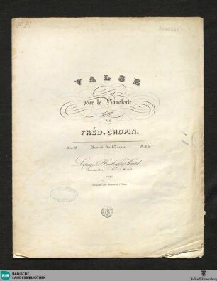 Valse pour le Pianoforte : Oeuv. 42