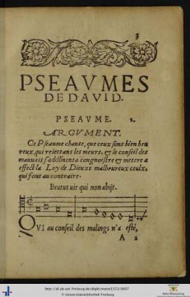 Pseaumes de David.