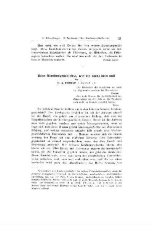 Eine Kirchengeschichte wie sie nicht sein soll