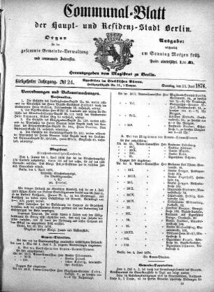 1876,24: No. 24, 11. Juni 1876