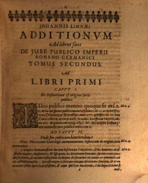 Tomvs ... Ivris Pvblici Imperii Romanogermanici, Quintus. Additionum Ad Priores Secundus