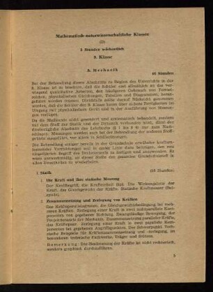 Mathematisch-naturwissenschaftliche Klassen