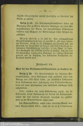 Abschnitt 24. Was bei den Einkommensdeklarationen zu beachten ist