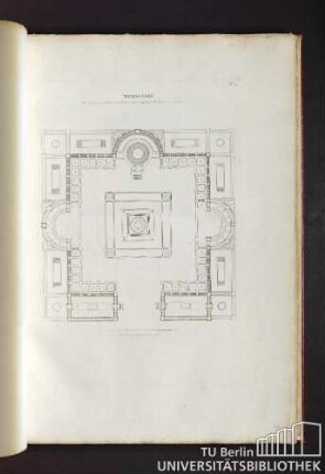 Pl. 4. Menagerie. 2eme. grand prix proposé par l'academie en 1783 et remporté par Mr Percier.