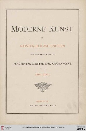 27: Moderne Kunst: illustrierte Zeitschrift