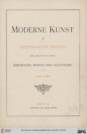 27: Moderne Kunst: illustrierte Zeitschrift