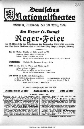 Reger-Feier