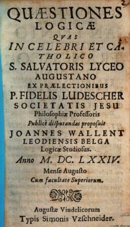 Quaestiones Logicae