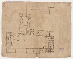 Germerode, ehem. Kloster, unterer Vorhof, Grundriss