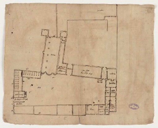 Germerode, ehem. Kloster, unterer Vorhof, Grundriss