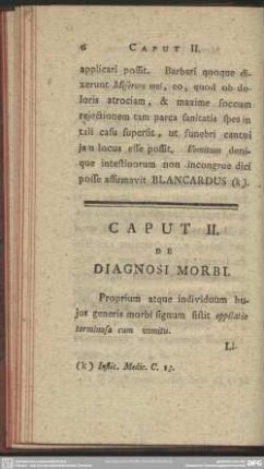 Caput II. De Diagnosi Morbi