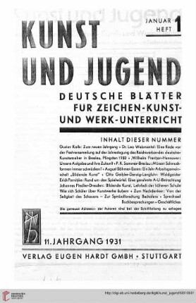 Heft 1 (Januar 1931)