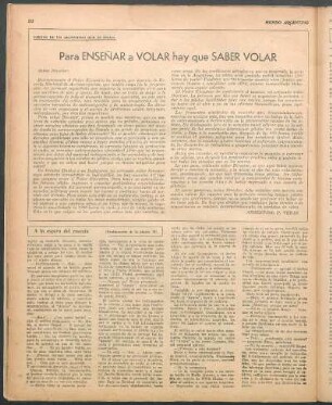 Para enseñar a volar hay que saber volar : Cartas de un argentino que se enoja