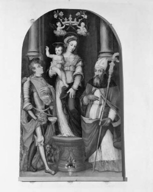 Maria mit Kind und Heiligen