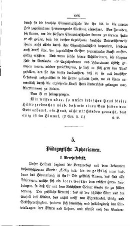 Pädagogische Aphorismen