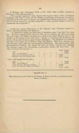 Appendix No. 11. Map showing the lands ceded by the sultans of Brunei and Sulu to the British North Borneo Company