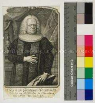 Porträt des evangelischen Theologen und Superintendenten in Hamburg Hermann Christian Hornbostel