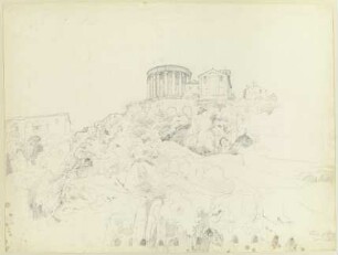 Der Tempel der Vesta und S. Giorgio in Tivoli