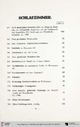Schlafzimmer (Nr. 362-387)