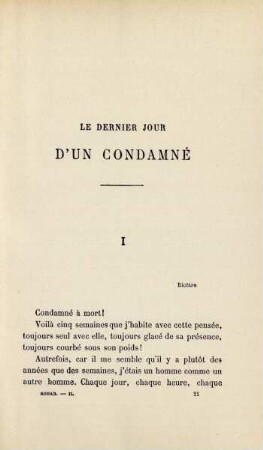 Le dernier jour d'un condamné