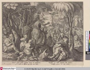 [Johannes der Täufer predigt in der Wildnis; John preaching in the wilderness]
